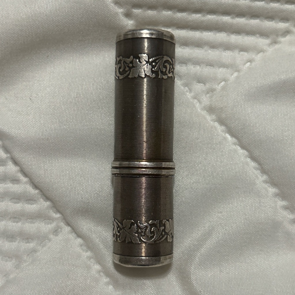 Source Unknown Silver Lipstick Case - image 1